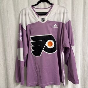 Adidas Philadelphia Flyers Hockey Fights Cancer NHL Jersey Shayne Gostisbehere‎